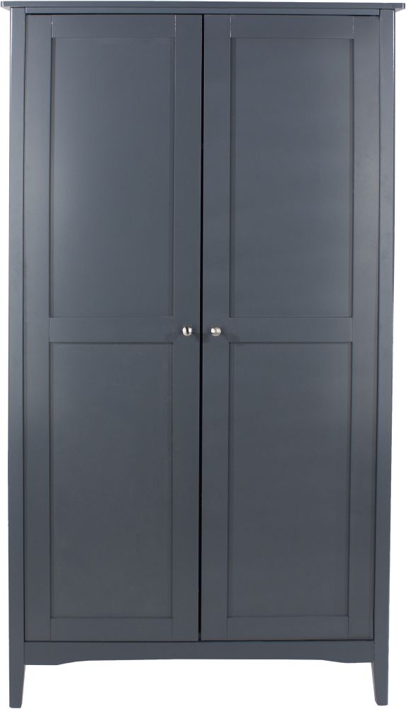 Product photograph of Como Blue 2 Door Wardrobe from Choice Furniture Superstore.